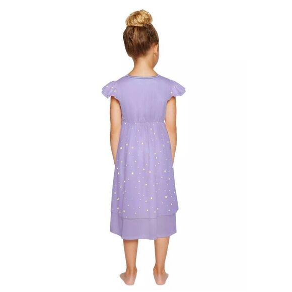 DISNEY WISH Movie Dress 4T Asha & Star Purple Fantasy Nightgown Girls Play NWT - Picture 3 of 10